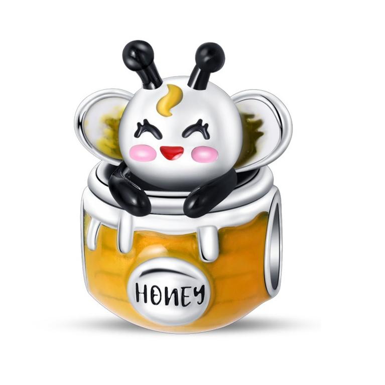 

Copper Bee Honey Jar Beads Yellow Series Charm Fit Bracelet Diy Bead Ms Premium Jewelry Valentine S Birthday Gift