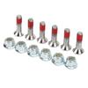 6PCS Sprocket Bolt Kit M8 Aluminium Alloy Nickel Plated Replacement for Yamaha YZ YZF