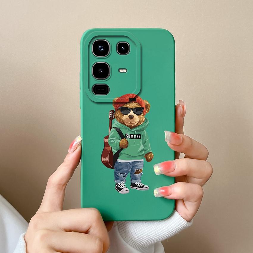 Dla Infinix Note 50 Pro Plus 50S 50X 4G 5G Obudowa Telefonu Śliczny Wzór Pandy w Słomkowym Kapeluszu Płynny Silikon Premium Odporny na Wstrząsy Obudowa Dla Infinix Etui Bumper