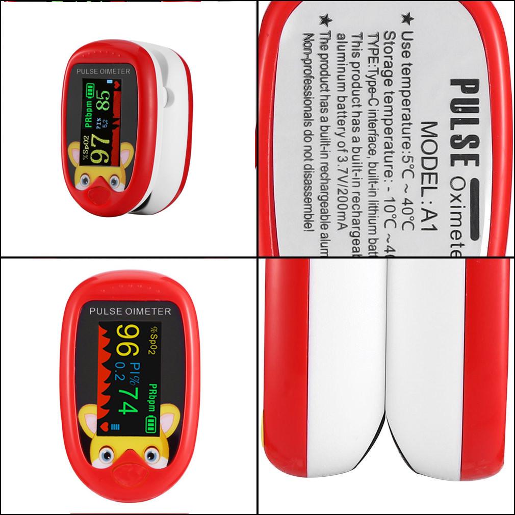 Children's Finger Pulse Oximeter - Blood Oxygen Saturation Monitor