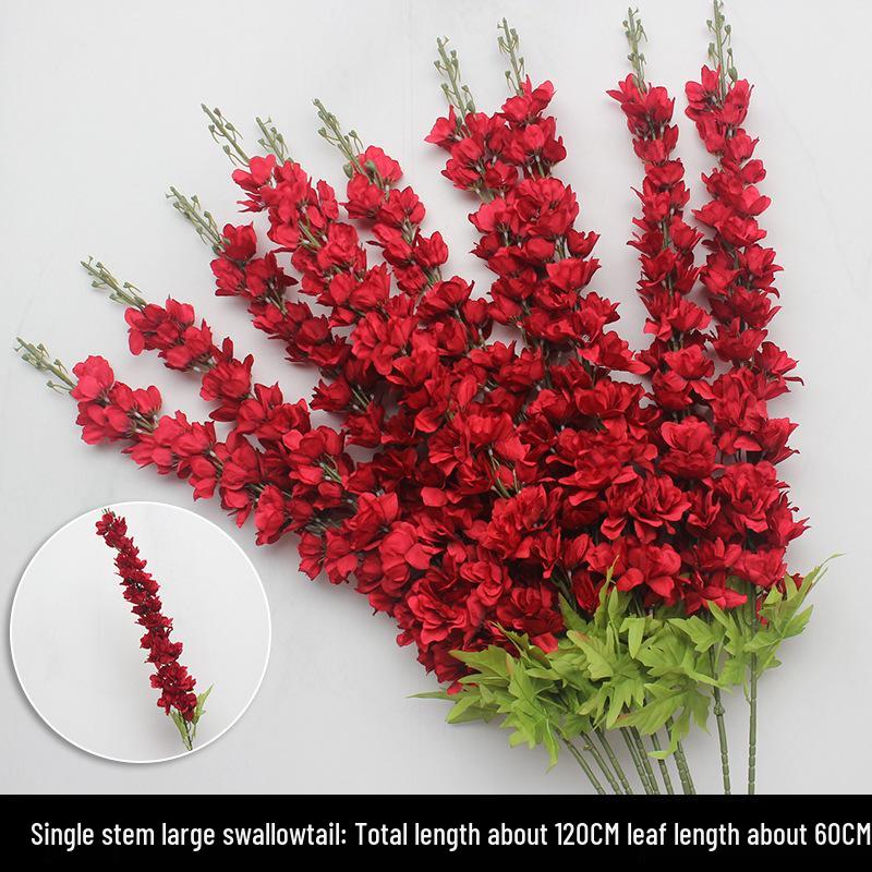 Wine Red Artificial Floral Bouquet - Chinese Wedding & Engagement Ceiling Decoration