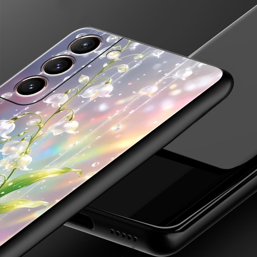 Lily Of The Valley Clear Floral Phone Case for Samsung Galaxy S26 S25 S24 S23 S22 S20 S21 FE Ultra S25 Edge Plus Soft TPU Cover