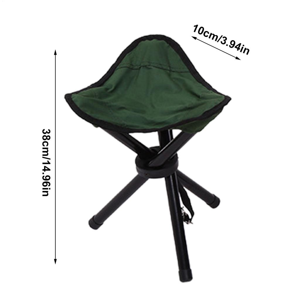 Outdoor Leisure Portable Folding Chair Three-Legged Stool Camping Travel Picnic Outdoor Activities Fishing Accessories