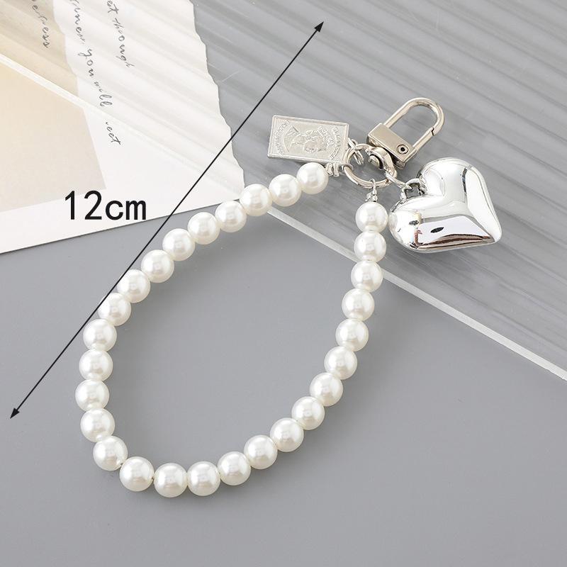 

Минималистичный универсальный сердечный телефонный брелок для телефона с бисером, подвеска для женщин и девочек, украшение для сумки, аксессуары, подарки