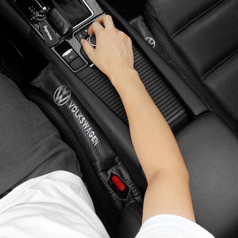 For Volkswagen MK1 Volkswagen Car Styling Seat Gap Filler Pads PU Leather Leak-Proof Accessories For VW GTI Polo Golf Passat Scirocco Tiguan Jetta