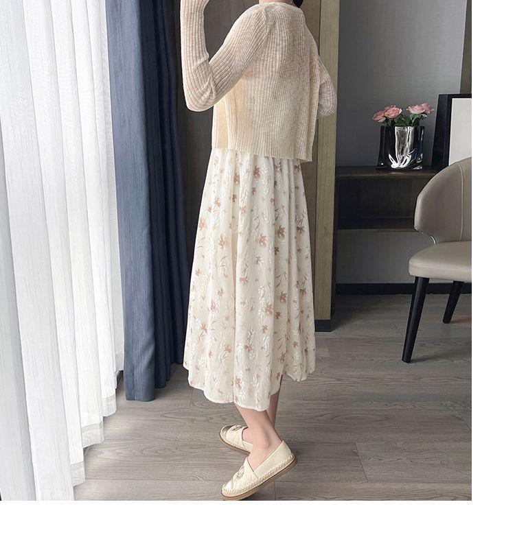 Floral Sling Dress & Sun Protection Cardigan Set - 2025 Spring/Summer Collection