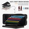 NINKI Compatible Samsung Galaxy Z Flip 6 Case Wallet with Card Holder,Shockproof Leather Detachable Crossbody Lanyard Case for Samsung Z Flip 6
