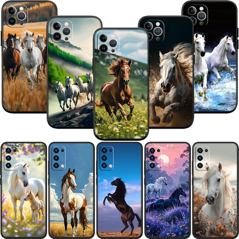 CJ53 Fine Horse Soft Shell Phone Case for Xiaomi Poco C40 C50 C51 C55 C65 C71 C75 F3 F5 F6 F7 M2 M3 Pro Ultra