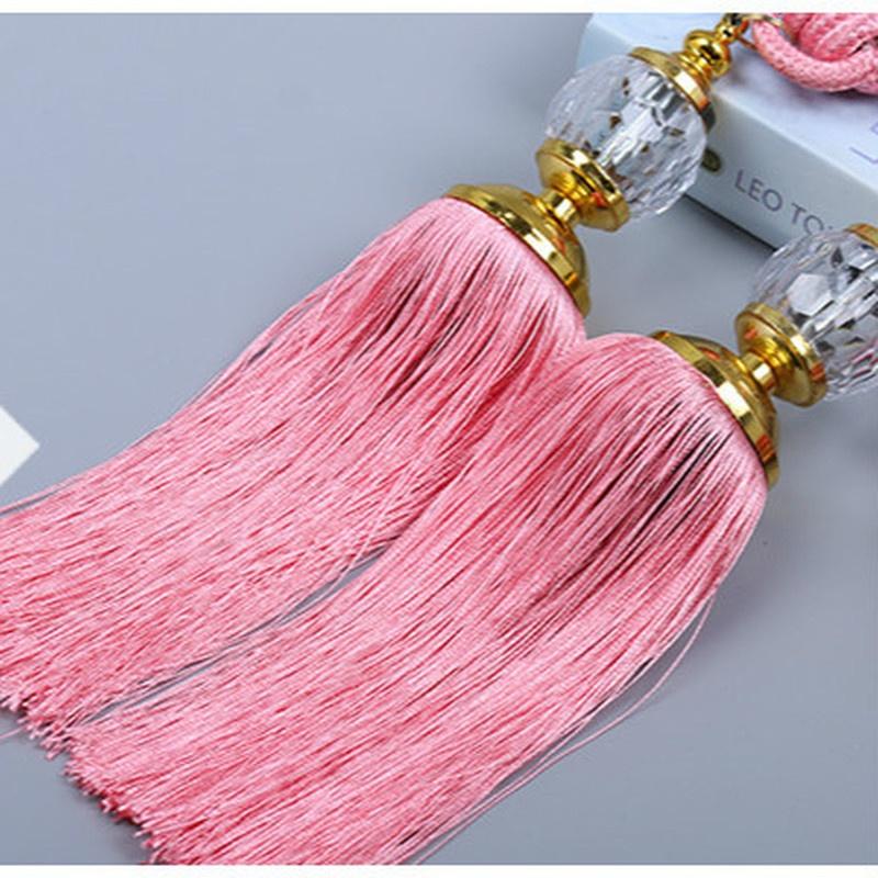 2PCS/Pair Curtain Tiebacks Tassel Beaded Ball Window Strap Home Decor  Curtain Clips Curtain Buckle