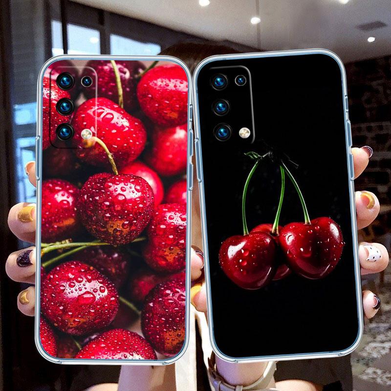 Kirsch Sommerfrucht Transparente Handyhülle für Motorola Moto G7 G8 G9 G84 G85 G73 G24 G15 Z2 Play Power Plus