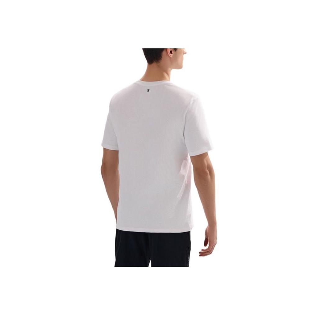 Salomon Letter Round Neck Pullover Short Sleeve T-Shirt Unisex T-Shirts White LC2249100