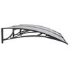 VidaXL Door Awning, Solar Canopy with Support, Rain Protection Shelter, Awning Shelter Entrance Door Patio, 150x100 153567