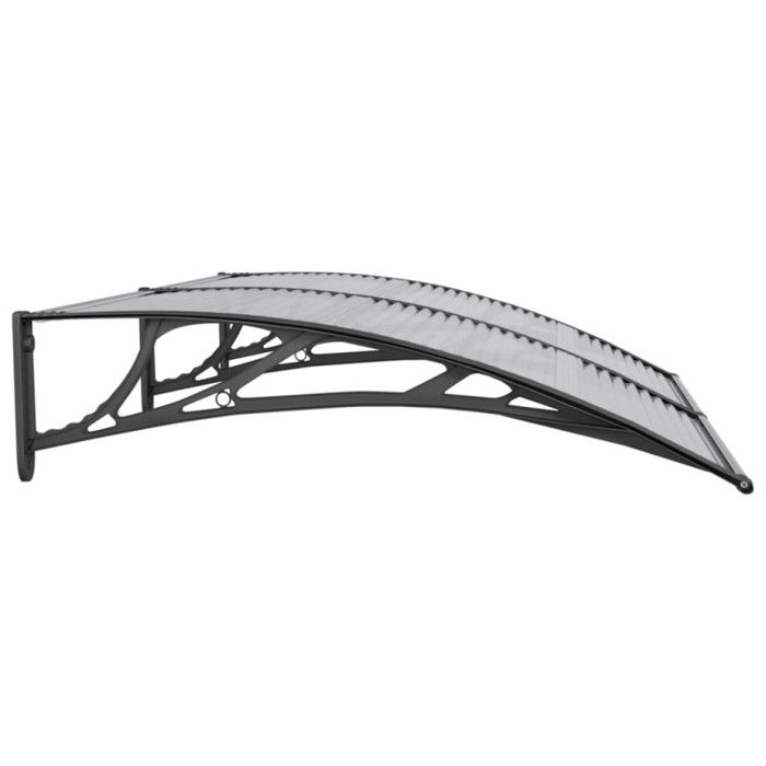 VidaXL Door Awning, Solar Canopy with Support, Rain Protection Shelter, Awning Shelter Entrance Door Patio, 150x100 153567