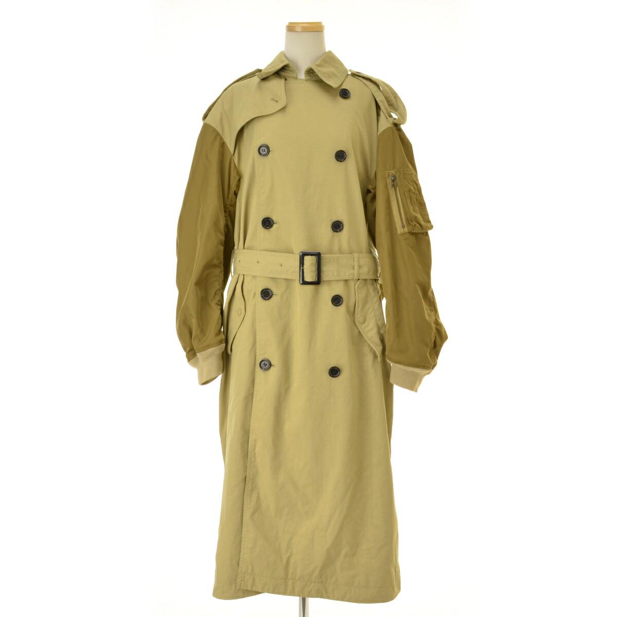 [Used] MOUSSY 010BSH30-0270 MA-1 SLEEVE LONG COAT trench coat [cacgadaf-l]