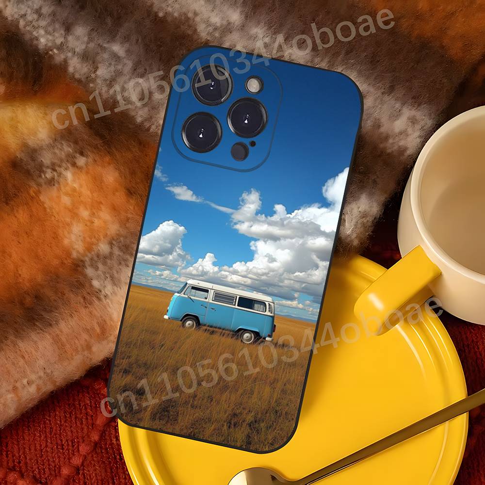 

Combi Van Car C-Camping Phone Case For iPhone 17,16,15,14,13,12,11,Pro,MAX,Plus TPU Soft To Skin-friendly Cover iPhone12PROMAX
