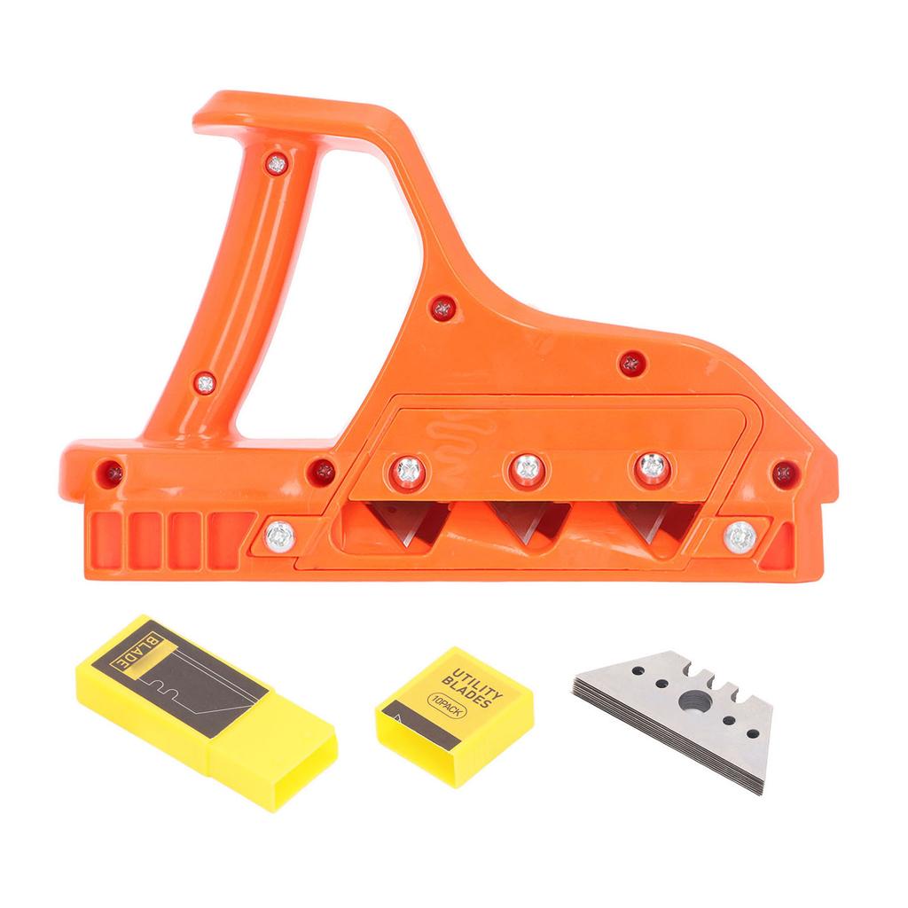 Gypsum Board Edger Plane 60 Degree Bevel Angle Plasterboard Chamfer Fast Cutter with 10Pcs Blades