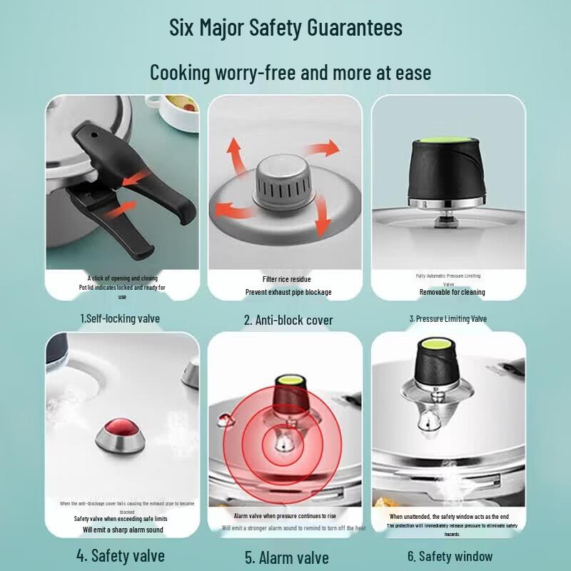 ASD 4.6L Aluminum Alloy Pressure Cooker