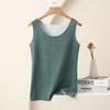Women's Crew Neck Sleeveless Tank Top Slim Fit Thermal Winter Warm Inner Layering Undershirt