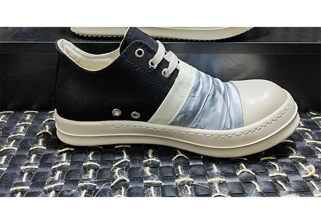 22 Scarpe Casual da Studente Basse in Tela Nere e Bianche con Lacci, Suola Spessa, per Coppia