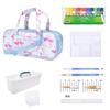 LAURA CANDY STYLE Art Supplies Bag Sakura Watercolor Paint Pretty Cute Mesh Art Supplies Set with Shoulder Includes Watercolor ASHLEY/COLORFUL