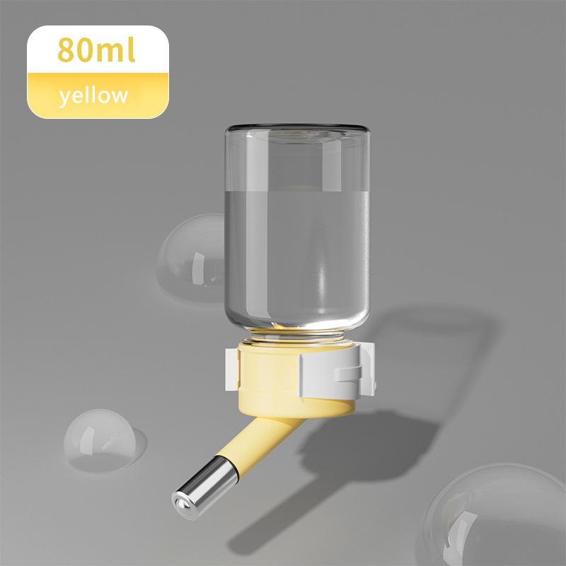 

Герметичная поилка для хомяков, бутылка-дозатор для воды, кормушка с подвесной бусиной, бутылка для питья для собак, морских свинок, белок, кроликов 80ml жёлтый