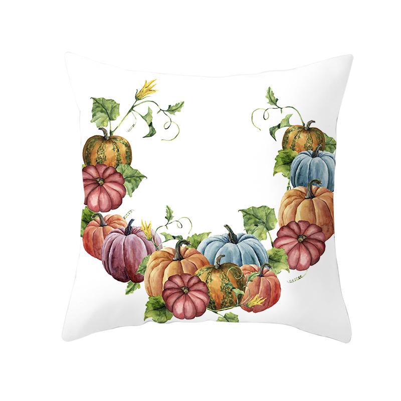New Halloween Pumpkin Pillow Cover Home Peach Skin Home Decoration Supplies Cushion Waist Pillow Cover
