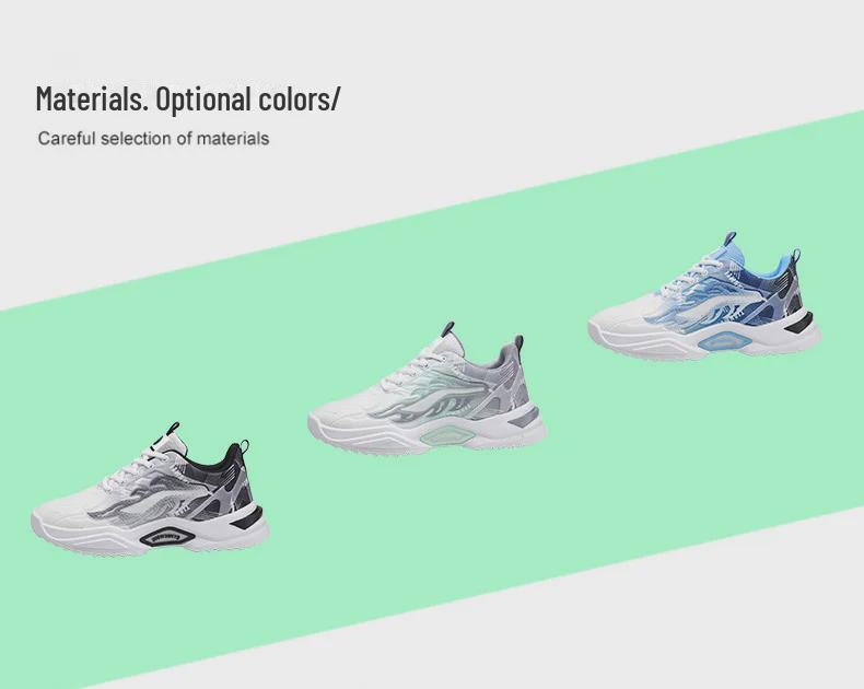 2024 Men's Breathable Mesh Sneakers - Thick-Soled, All-Match Running Shoes for Teens