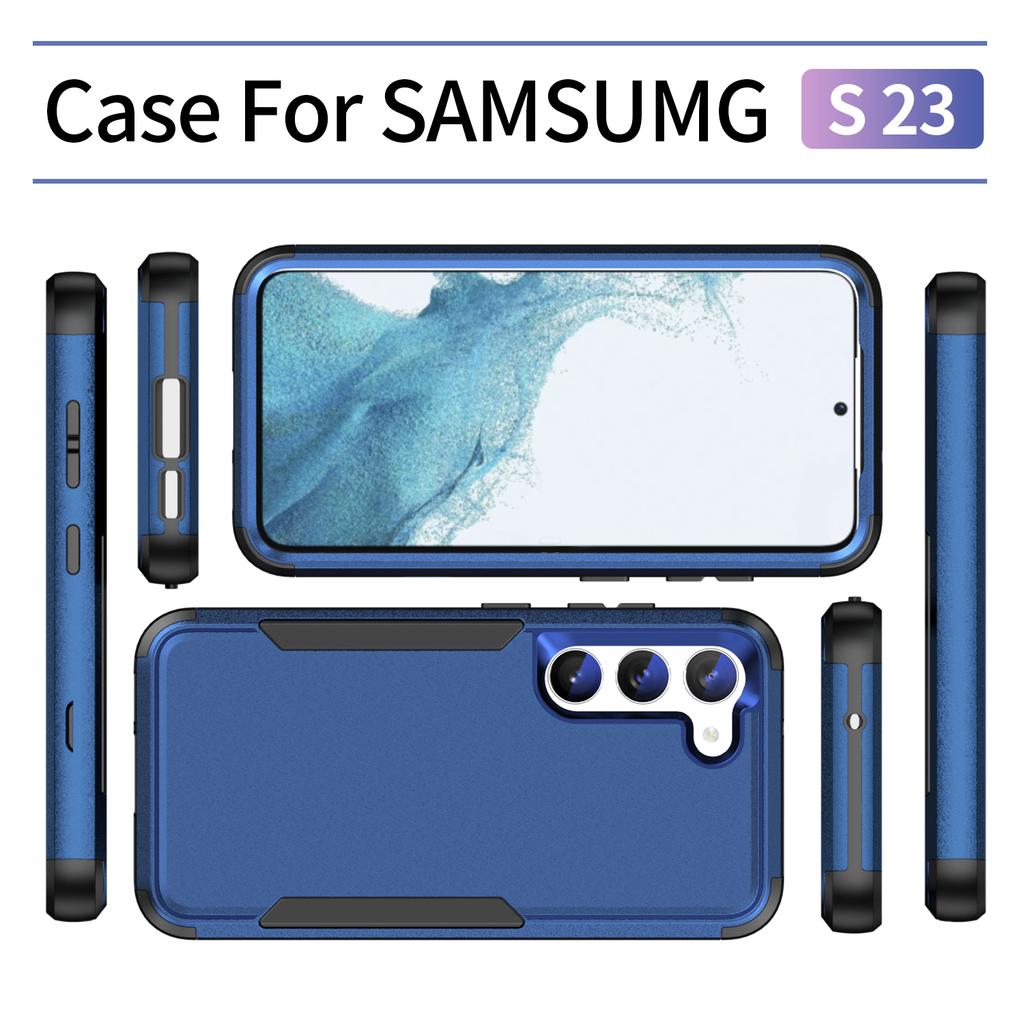 For Samsung S23 Ultra Dual Layer Matte Feeling Cell Phone Bag Case For Samsung Galaxy S23 Ultra S 23 Plus Shockproof Back Cover