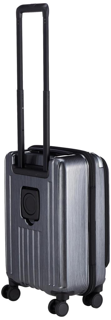 Suitcase Inter City Plus 60525 34L with Stopper Cup Holder Black Hairline [Barmouth] 3.2kg