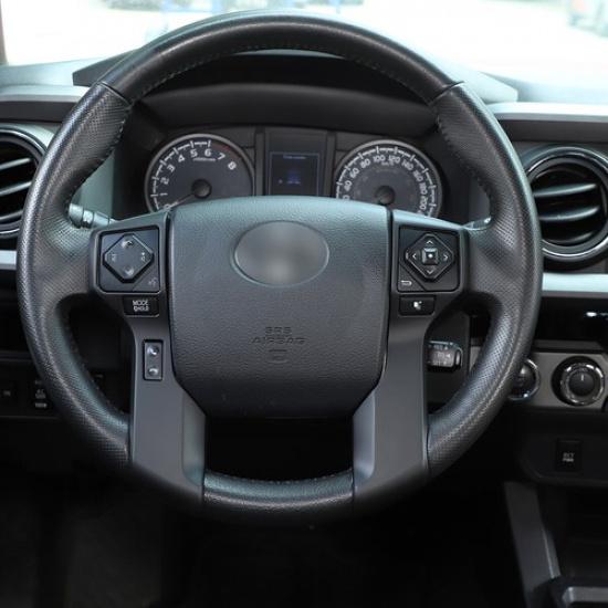 Matte Black Interior Steering Wheel Cover Trim FOR 2016- TOYOTa TUNDRA