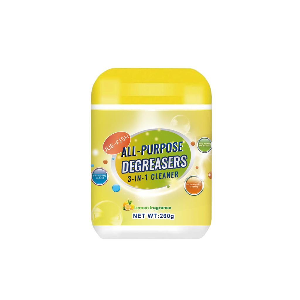 JUE-FISH Mehrzweck-Fettlöser für Küchenherde, Küchenutensilien, Dunstabzugshauben, Ölflecken, Schmutz, starke Ölflecken, Reinigungsmittel