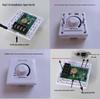 Flicker-Free LED Dimmer Switch: 12V/24V, 30A, Single Color, Knob Control for Low Voltage Light Strips