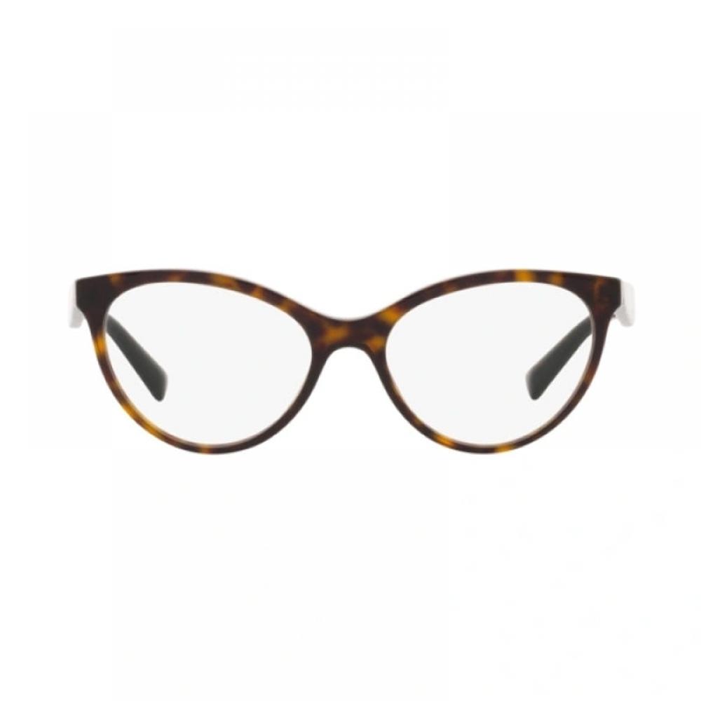 Valentino Eyeglasses Cat Eye Full Rim  Havana Frame And Clear Demo Lenses Lens Va30135196 Brown