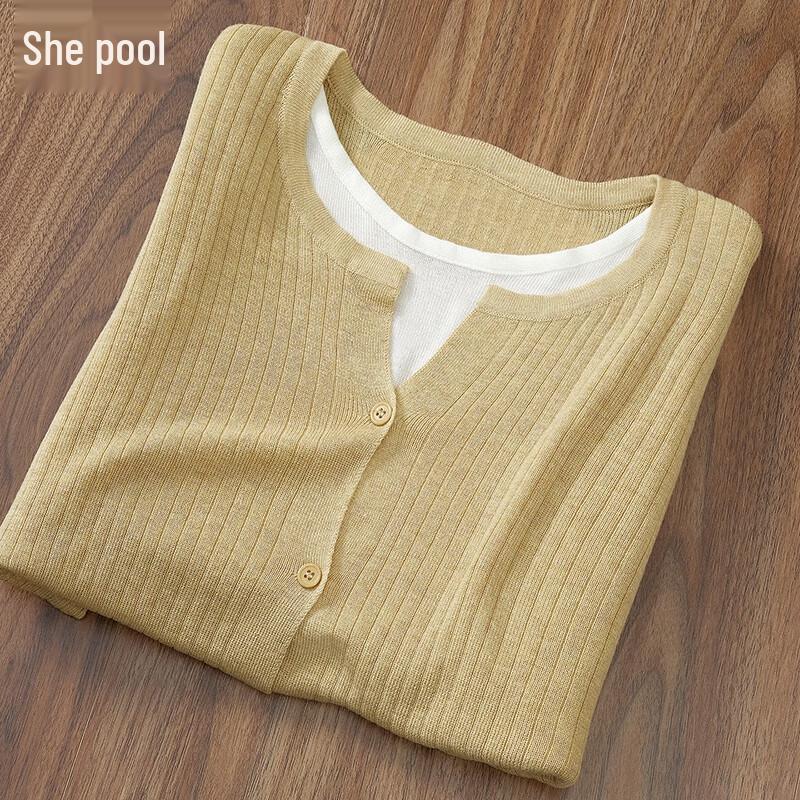 

Женский вязаный топ с цветными блоками, имитирующий двойку One Size