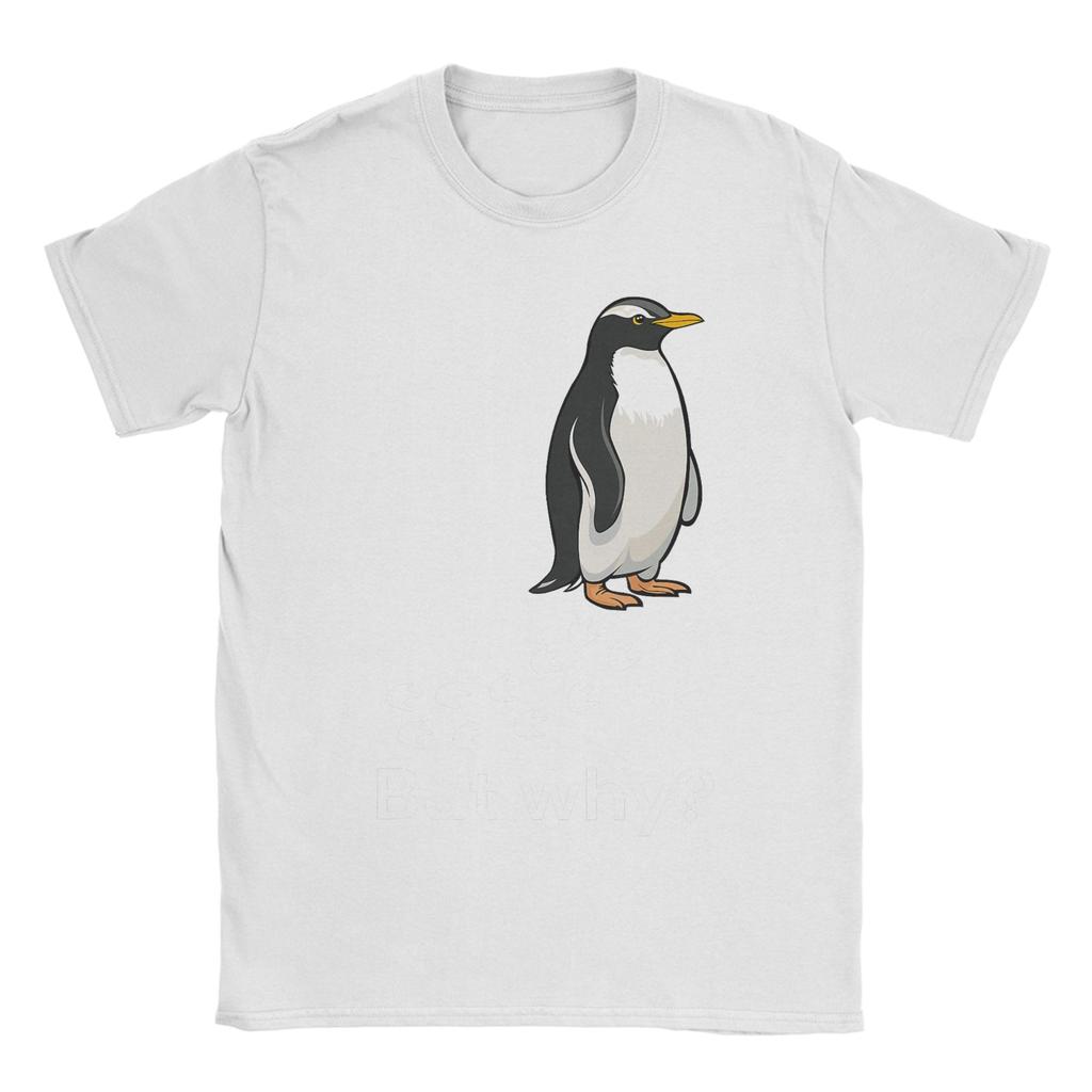 Nihilist Penguin But Why Cute T Shirt Summer Cool T Shirts Unisex 100 Cotton Crew Neck Plus Size Tees Short Sleeve Awesome Tops