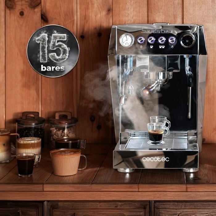 Machine à café expresso - Baristeo - Brava - 15 bars - Réservoir 2,5L - Café moulu