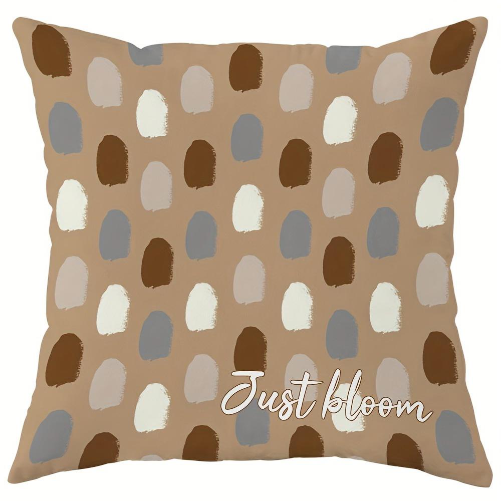 Elegant Spring Theme Pillow Cover: Exquisite Floral and Fashion Pattern, Sofa Cushion Cover, Bedroom Room Decoration