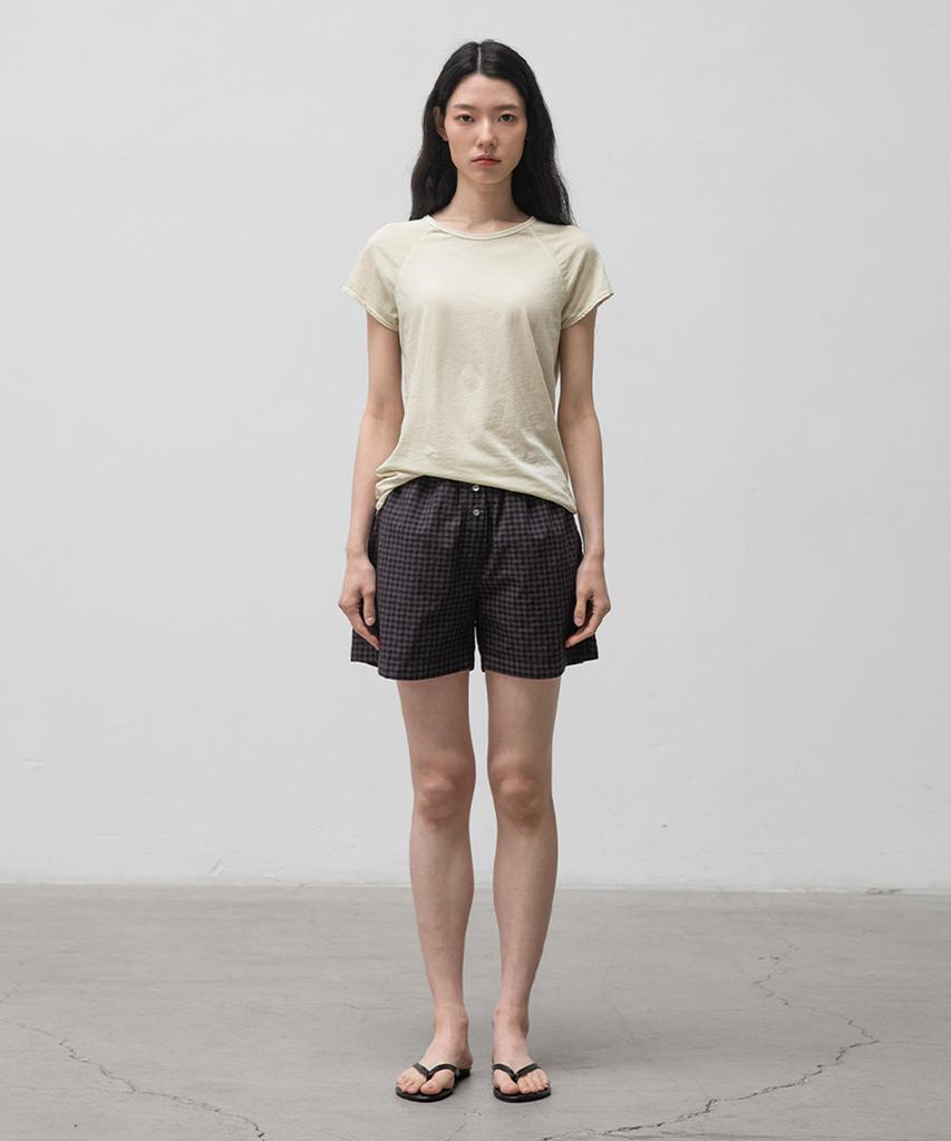 ANOTHER OFFICE WOMEN W. Lounge Shorts (Charcoal Brown)
