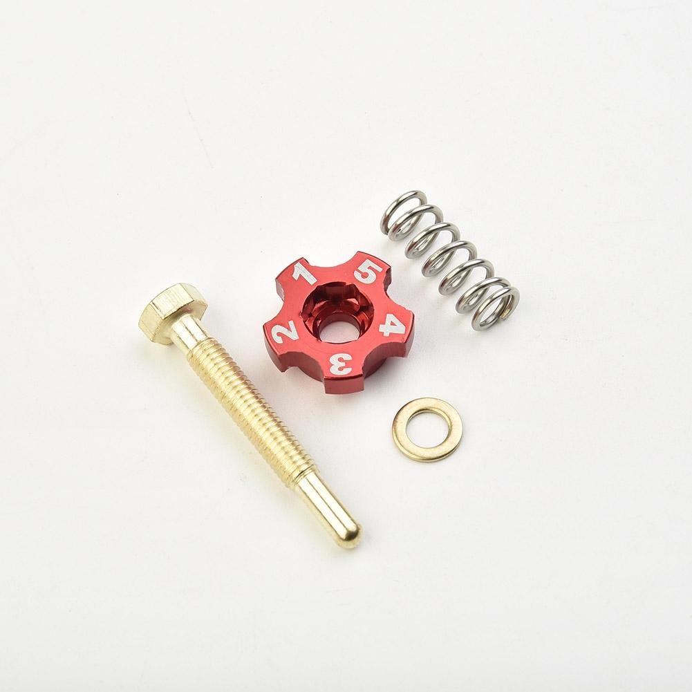 Idle Speed Adjuster Screw Motorcycle Carburetor Red Screw Set