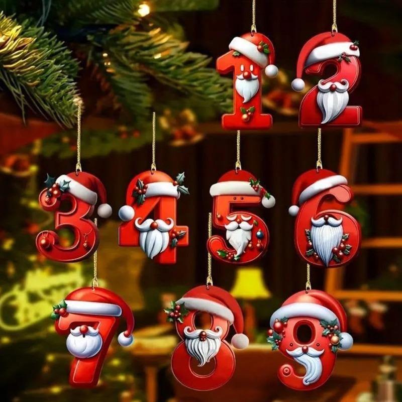 1 ks Digitální přívěsek Vánoční dekorace Vánoční stromek Závěsné ozdoby DIY Domácí nástěnná dekorace Nový rok Navidad Školní taška Příslušenství
