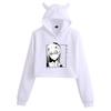 Darling in the Franxx Zero Two Cat Ear Cropped Hoodie - Women's Anime Style