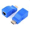 Pair of HDTV-compatible to RJ45 Adapter Supports 1080p Extends Video Up to 30Meters with Cat5e/6 Cable Widely Used