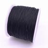 0,4-1,5mm 10 Meter/Los Schwarzes Nylonkordel Garn Chinesischer Knoten Makramee Kordel Armband Geflochtene Schnur DIY Quasten Perlenfaden