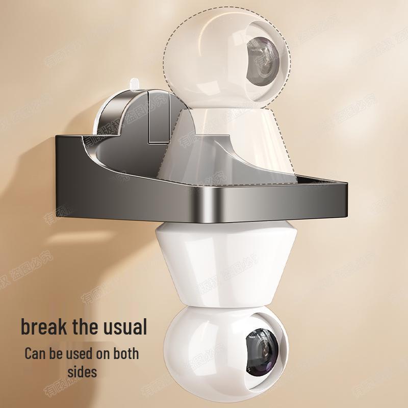 Indoor No-Drill Wall-Mountable Suction Cup Monitor Bracket & Camera Holder