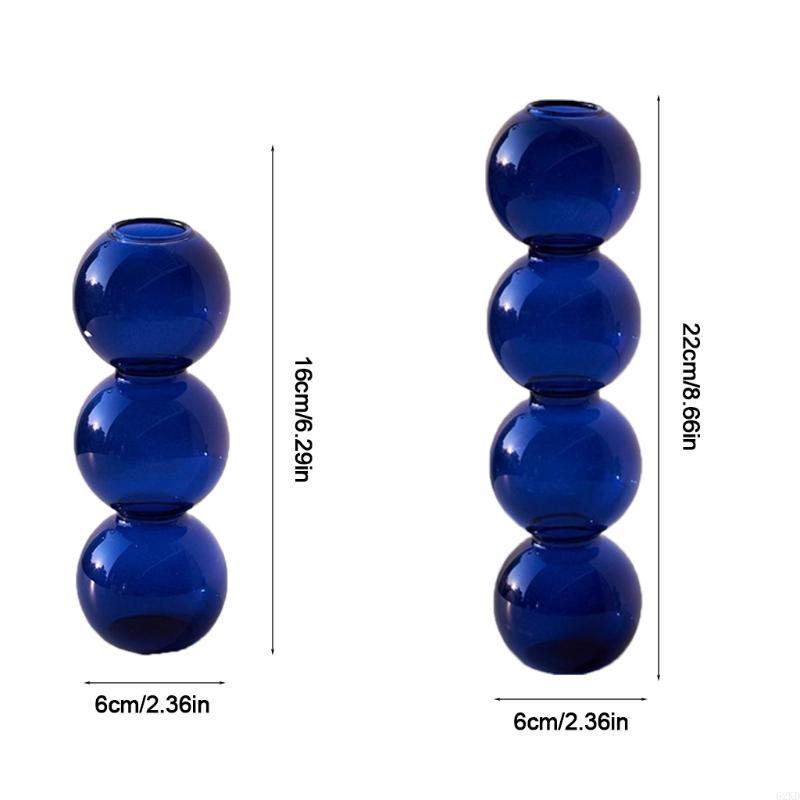 62KD Living Room Decoration Terrarium Flower Vase Bubble Spherical Hydroponic Vase Ornament Used As a Housewarming Gift