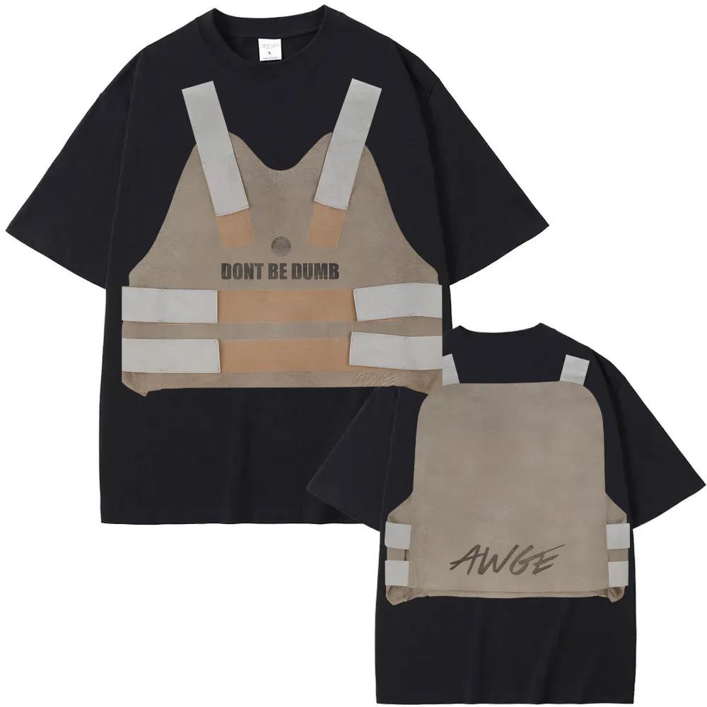 2026 Neues ASAP Rocky T-Shirt DBD Weste Muster Druck 100% Baumwolle Bequemes T-Shirt Harajuku Stil Lässig Hohe Qualität T-Shirt