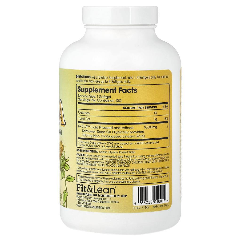 Fit & Lean, N-CLA, 120 Softgels
