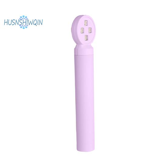 

УФ-светодиодная сушилка для ногтей Портативная мини-ручная лампа для ногтей USB-интерфейс Удобная для путешествий лампа для ногтей для гелевого лечения ногтей фиолетовый