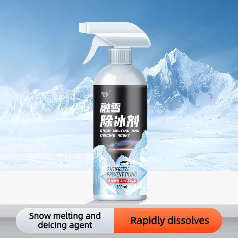 Enteiser-Spray für Autofenster -45°C Schnell wirkend Schnee schmelzend & Eisentferner für Windschutzscheibenglas, 300ml Winter Auto Frostschutz Auftau Flüssigkeit