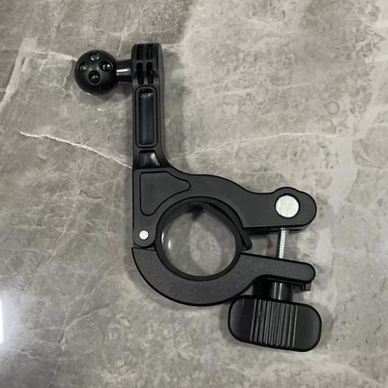 Secure Handlebar Mounting Clamp with 17mm Ball Head Adapter Suitable for Bike Motorcycle Action Camera and Phone Holders